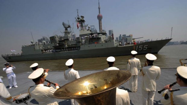 Australian frigate HMAS Ballarat.