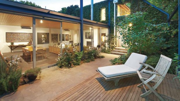 Comfortable... the South Yarra house was built in the 1970s.
