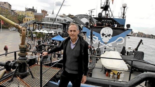 Bob Brown on a visit on a Sea Shepherd ship in August.