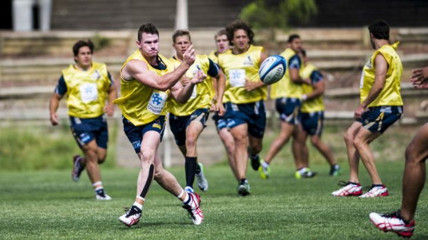 The ACT Brumbies in training.