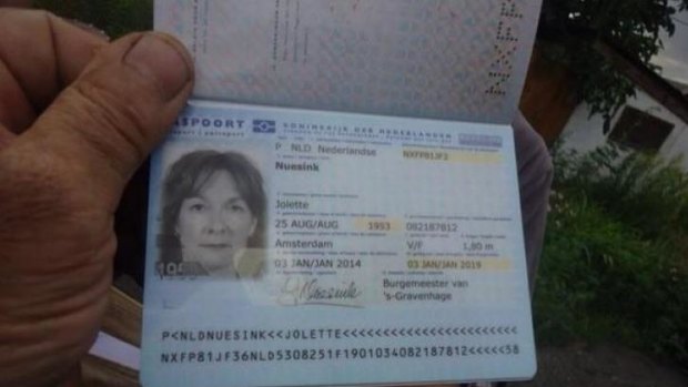 The passport of 60-year-old Dutch psychologist Jolette Nuesink was found at the crash site and posted online.