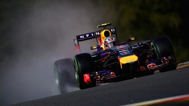 Daniel Ricciardo struggled in the wet at Spa.