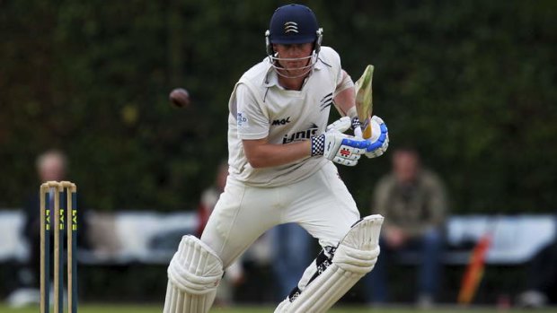 Sam Robson in action for Middlesex.