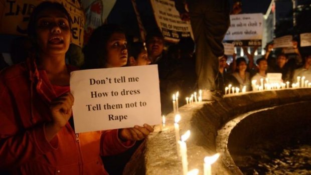 Indian protesters rallied following the gang-rape of a 23-year-old on a bus in the capital Delhi.