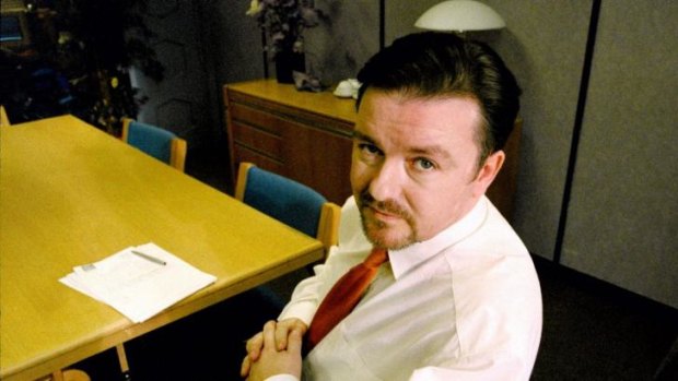 Ricky Gervais as David Brent in <i>The Office</i>.