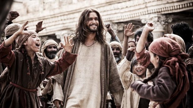 Preaching needs more practice: Diogo Morgado plays Jesus Christ in the American mini-series <i>The Bible</i>.