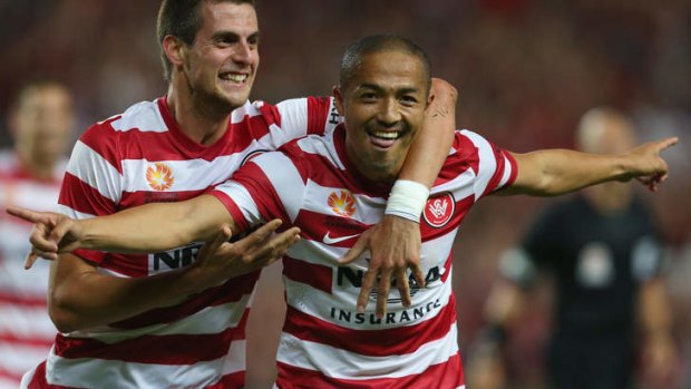 "I'm very happy to make them happy, the supporters of Western Sydney Wanderers": Wanderers star Shinji Ono.