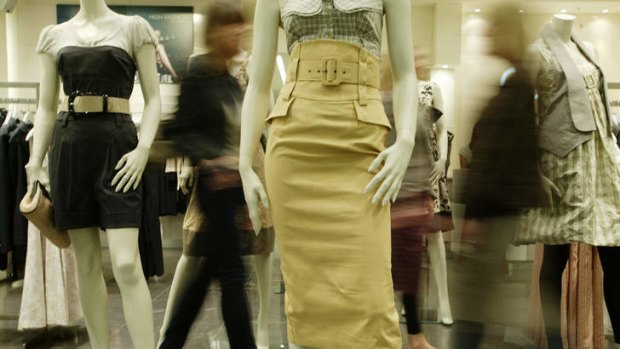 Size of the times: The new size 16 mannequins will appear alongside size 10 dummies at Debenhams Oxford Street store.