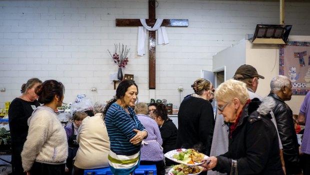 Transit soup kitchen and food support in Narre Warren. 11 May 2015. The Age NEWS. Photo: Eddie Jim.