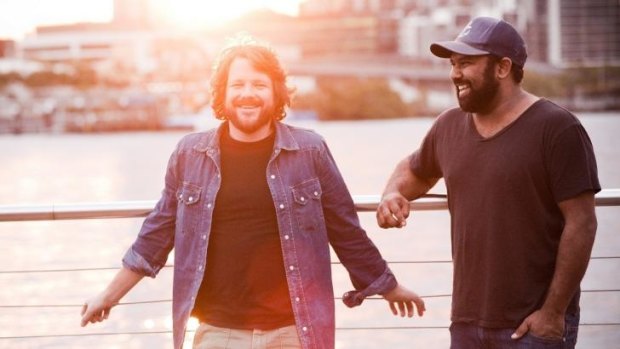 On the road again: Tom Busby, left, and Jeremy Marou will  perform at ANU Bar on August 15.