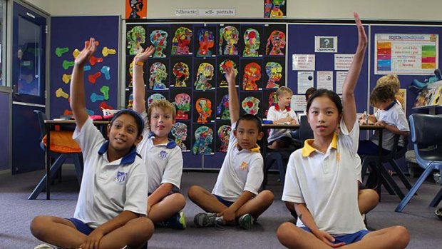 High achievers: Students at Lindfield Public School are performing just as well as their private school counterparts.