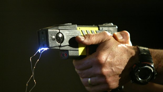 A police officer has used a Taser on a teenage girl during an alleged struggle.