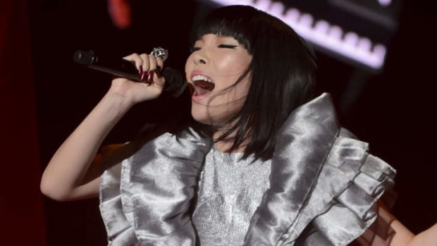 Dami Im performing.