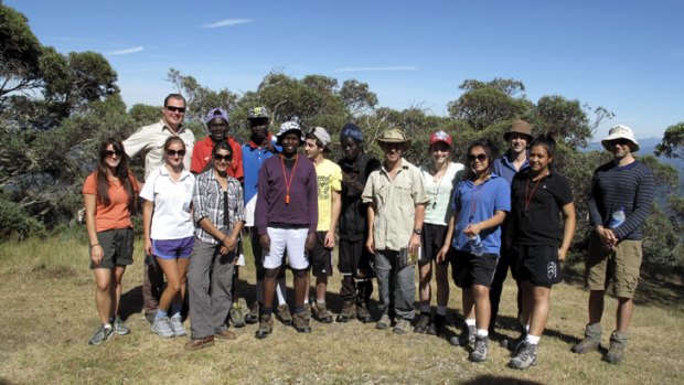 Out of their comfort zone: the group walked from near Mount Hotham to Harrietville.