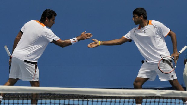 Aisam-Ui-Haq Quereshi (left) and Rohan Bopanna.