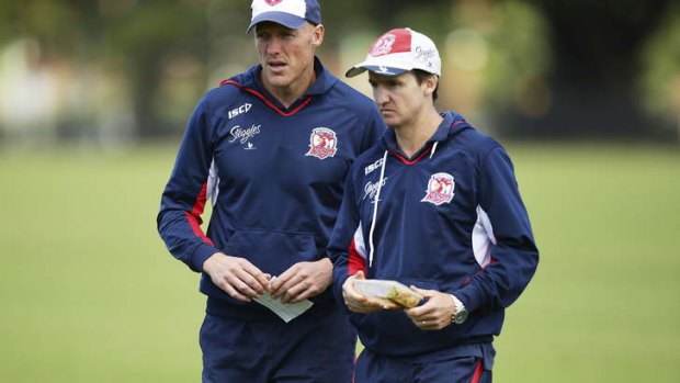 Colleagues: Jason Taylor (right) and Craig Fitzgibbon.