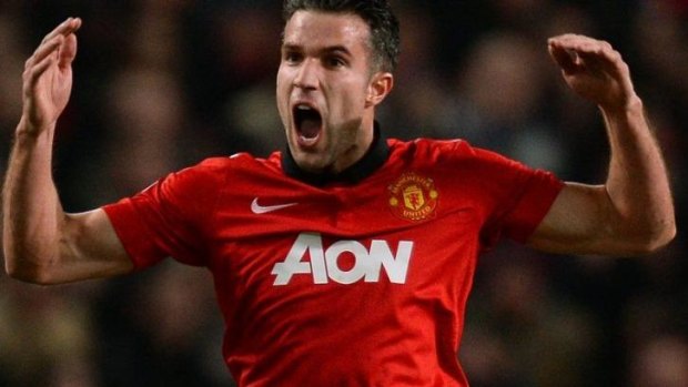 Robin van Persie scored a hat-trick for Manchester United.