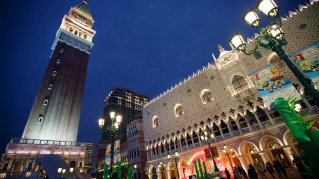 The Venetian Macau resort and casino in Macau, China.