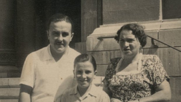 Early influence ... Calombaris with his parents.