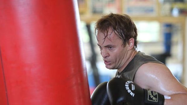 Ready to rumble ... Mark Bosnich works out at Rockdale.