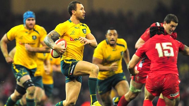 Man of the match: Wallabies five-eighth Quade Cooper.