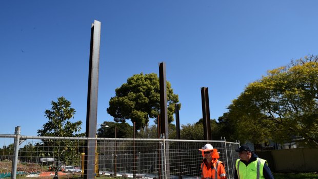 Digging in: Westconnex project near Kingsgrove.