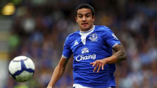 Rare breed . . . Tim Cahill is one of a handful of Australians in the English Premier League this season.