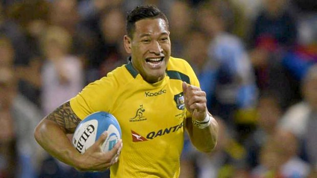 Express yourself: A back to basics approach worked wonders for the Wallabies, epitomised by Israel Folau's three-try performance.