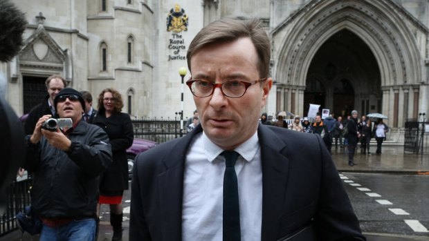 John Ryley of Sky News leaves the High Court after giving evidence to The Leveson Inquiry.