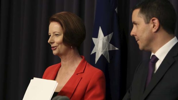 Uncomfortable truth ... as the population ages and the workforce shrivels, those with the means are going to have to contribute more. Above, PM Julia Gillard and Minister for Aged Care, Mark Butler.