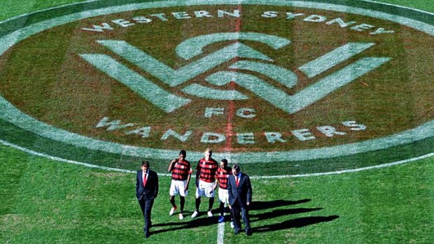 Old soccer meets new football &#8230; Western Sydney Wanderers, the A-League's 10th team, were officially launched yesterday at Parramatta Stadium.