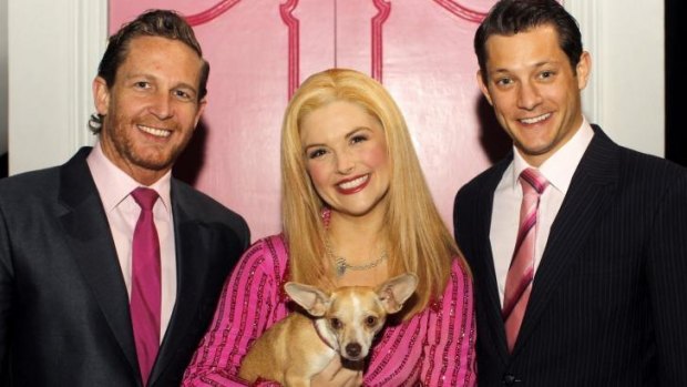 Lucy Durack who plays the lead in Legally Blonde with Rob Mills and David Harris.