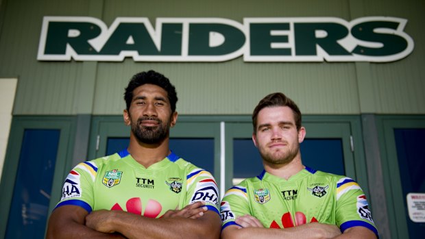 Sia Soliola and Adam Clydsdale on Thursday.