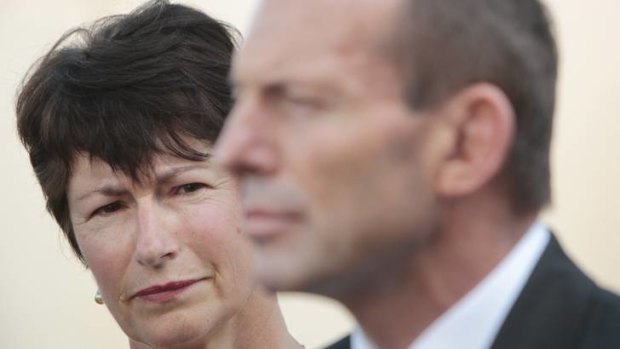 Tony Abbott with his wife, Margie.