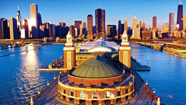 Wow factor ... Navy Pier and the city's soaring skyline.