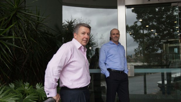 Pepper chief executives L-R Patrick Tuttle and Mike Culhane in their office at North Sydney