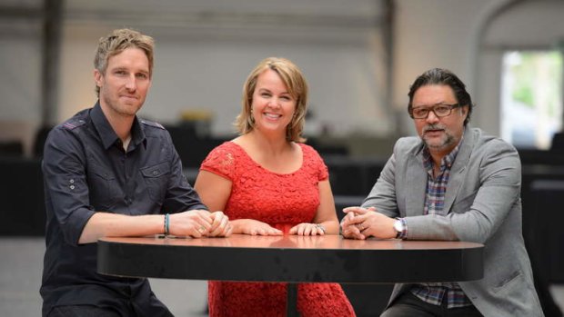 <i>Recipe to Riches</i> hosts: (left to right) Darren Robertson, Carolyn Cresswell and David Nobay.