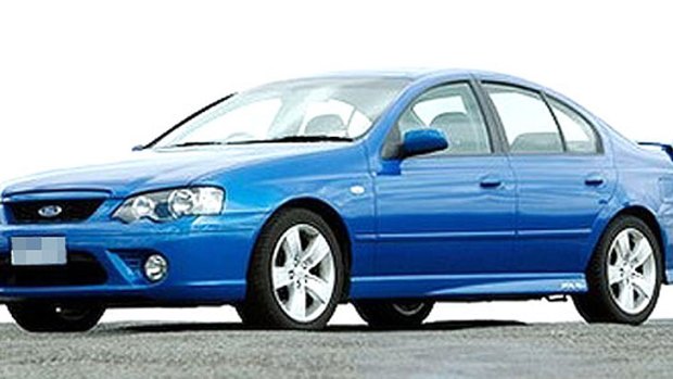 The model and colour of Ford Falcon which police are looking for in connection with a vicious assault in Warnbro.