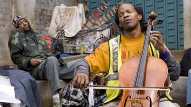 Strange echo … playing schizophrenic musical talent Nathaniel Ayers in The Soloist triggered flashbacks for Jamie Foxx.