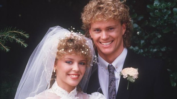 The way they were: Henry Mitchell (Craig McLachlan) and sister Charlene (Kylie Minogue) in Neighbours.