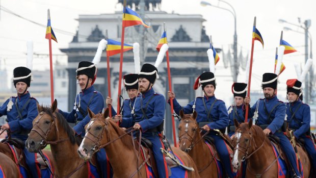 Russian overture: The 23 Cossacks will retrace the Russian army’s footsteps in 1812 on their two-month long, 2500-kilometre trek through five countries to France.