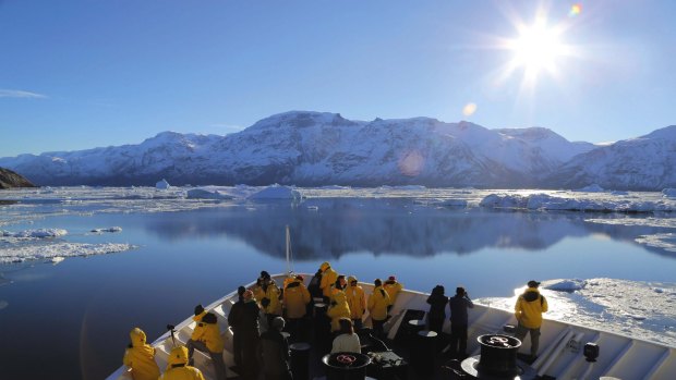 Cruising the Arctic waters.