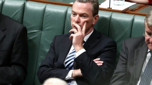 Alleged threat: Christopher Pyne.