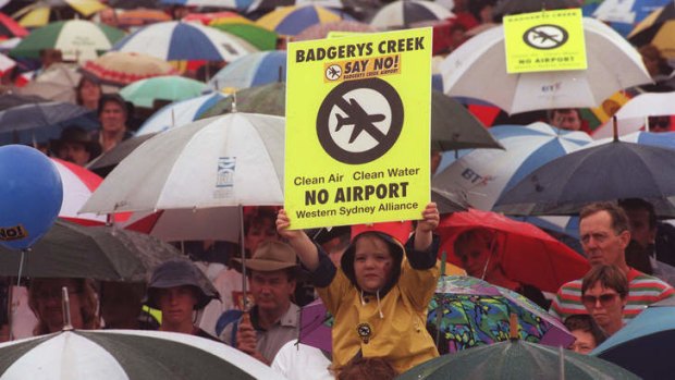 No smooth sailing: Rally against Badgerys Creek Airport