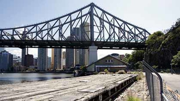 Plan rejected ... the Howard Smith Wharves.