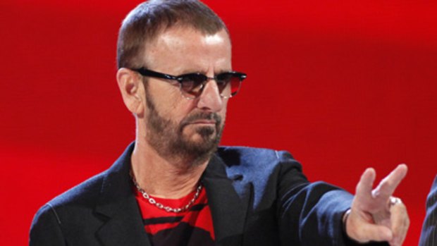 Old rocker... former Beatle Ringo Starr at the 52nd Grammy Awards.