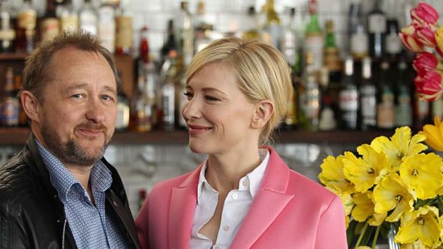 Any chance of a job? ... Cate Blanchett and Andrew Upton at the launch of the STC's 2013 season. Blanchett will star with Isabelle Huppert in <em>The Maids</em>.