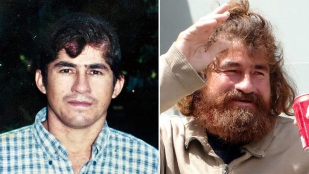 An undated picture of Salvadorean castaway Jose Salvador Alvarenga before setting sail and after he was rescued.
