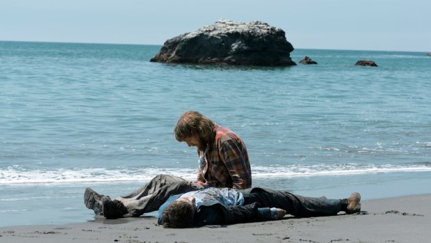What a gas ... Paul Dano contemplates his new best mate (Daniel Radcliffe).