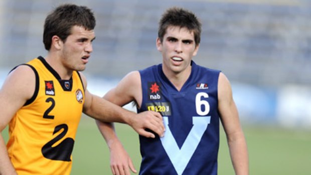 Andrew Gaff is heavily tagged while playing for Vic Metro this year.